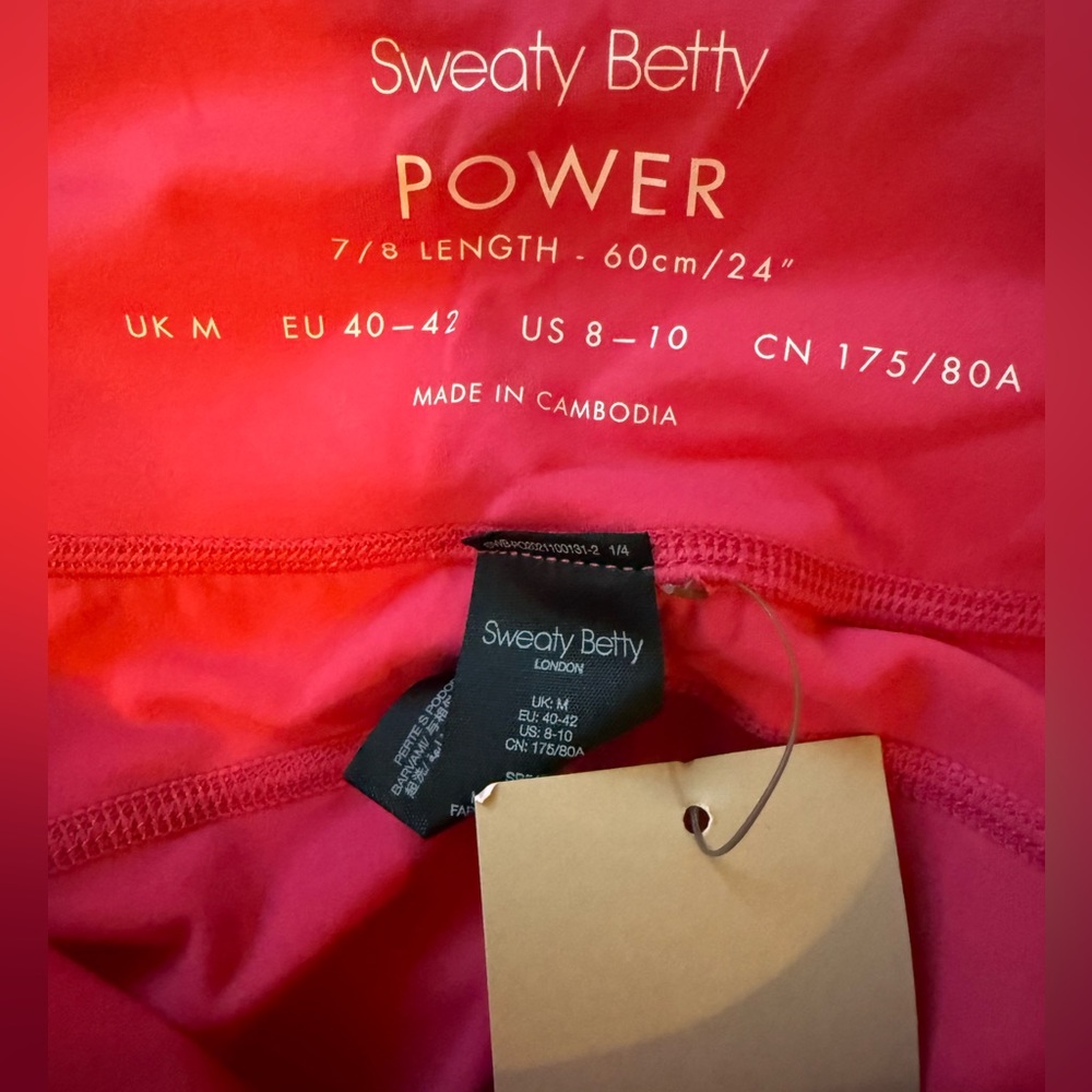 Sweaty Betty - Power 7/8 Workout Leggings Dahlia Pink - Picture 9 of 9